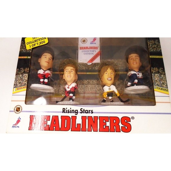 1998 Headliners 4 Rising Stars Hockey Figures Arnott Alfredsson Thornton Palffy - Picture 3 of 11